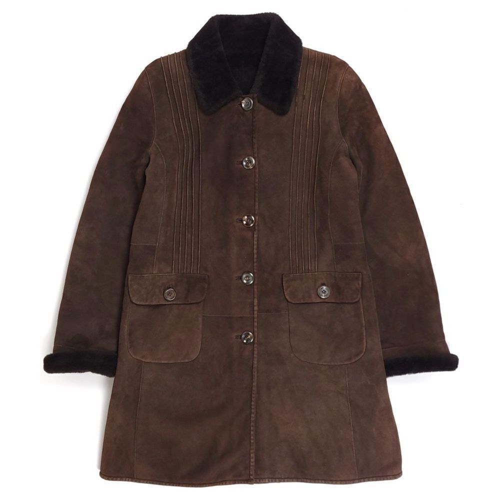 Women's Brown Suede Coat